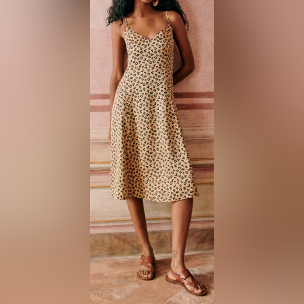 Sezane leopard dress